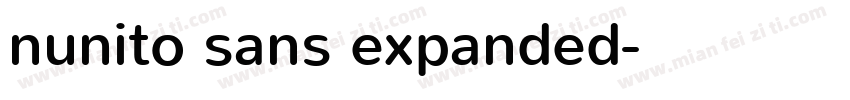 nunito sans expanded字体转换